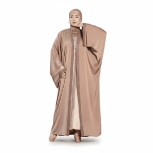 Open Abaya with Inner Palazzo Pants