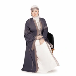 Silk Open-Front Abaya Inner Dress
