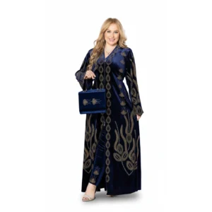 Luxury Velvet Embroidered Abaya