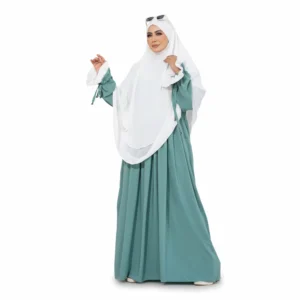 AbayaEG Khimar Set – Elegant 2-Tone Islamic Abaya Set