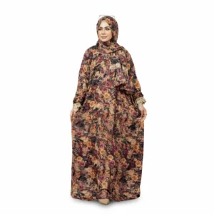 Nada Prayer Isdal Set – Elegant Floral Modest Prayer Wear with Lace Details