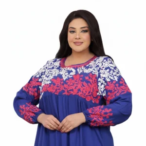 Elegant Floral Embroidered Home Reception Abaya